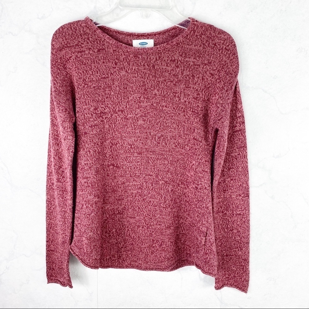 [ON] Classic Maroon Knit Pullover Sweater